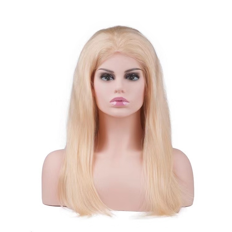 Display PVC Women Upper Body mannequins female realistic hair wig stand gold mannequin head with stand Shoulders