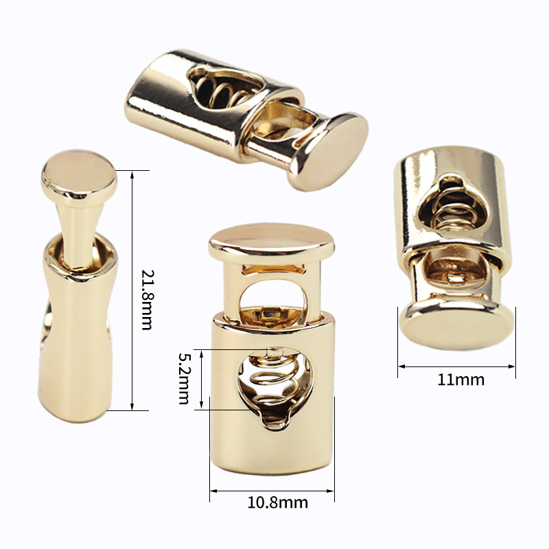 Ready Stock Spring Metal Toggle Cord End Stopper Rope Garment Cord Lock