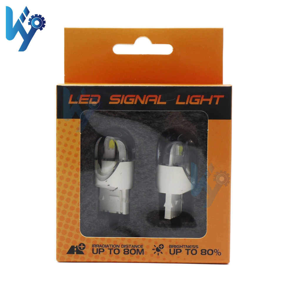 KY design  W21W W3X16D Led car lamp T20 7505 with super bright light with 12V 21W reliable quality Single Touch