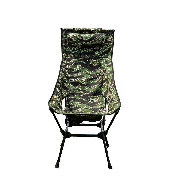 Outdoor Furniture Beach Chair Folding High Back Chair with Carry Bag Fishing Barbecue Camping Chair