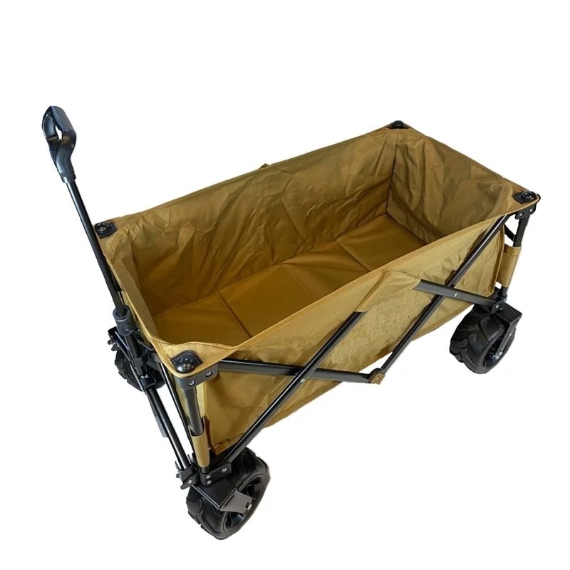 Portable Folding Hand Trolley Cart Ultralight Garden Camp Luggage Shopping Storage Cart