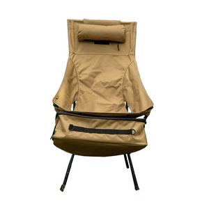 OEM Outdoor Leisure Foldable Portable High Back Chair Fishing Beach Lounge Aluminium Folding Camping Ultralight Chair