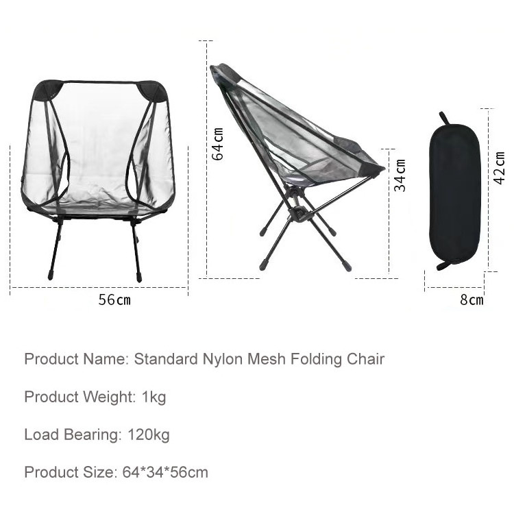 Aluminum Folding Lounge Fabric Camping Chair Foldable Beach chairs Portable Hiking Fishing Garden Chair