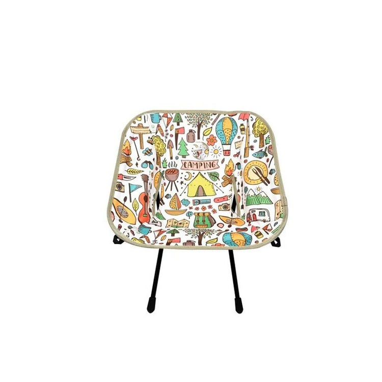 Outdoor Indoor Ergonomic Folding Small Chair Portable Cartoon Fabric Moon Chair for Children