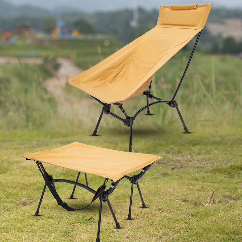 Factory Price Lightweight Portable Folding Event Lawn Sleeping Chair with mini Table Set