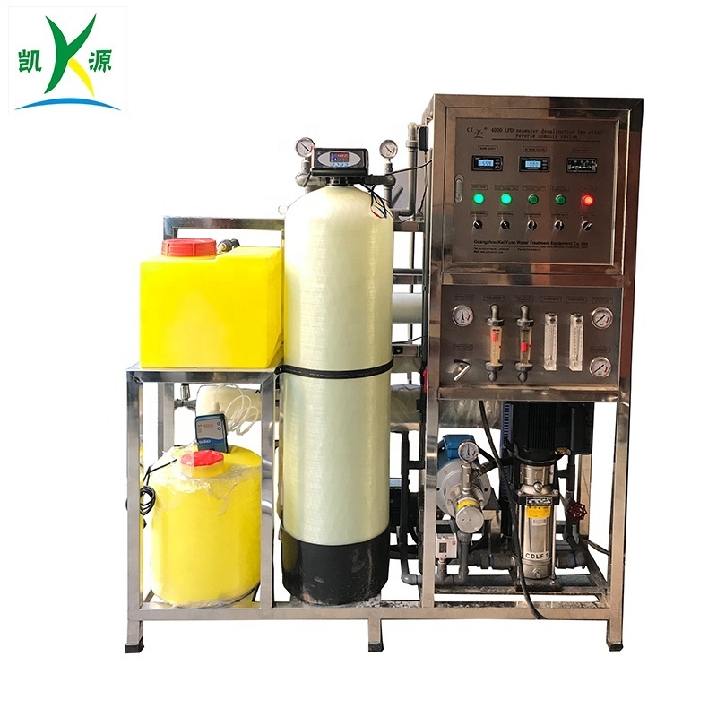 500LPH Sea Water Desalination Salty Marine RO Water Treatment Plant Seawater Desalination Water Purification System For Boat