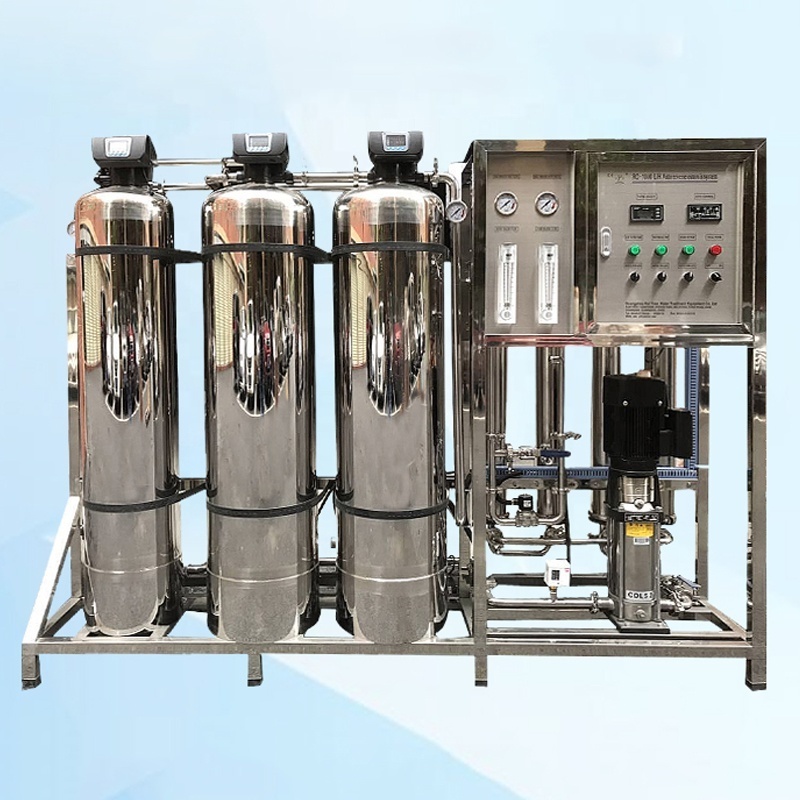 1000Lph Pure Drinking Water Reverse Osmosis Purification Treatment Machine Industrial Ro Water System Plant For Tap Ground Water