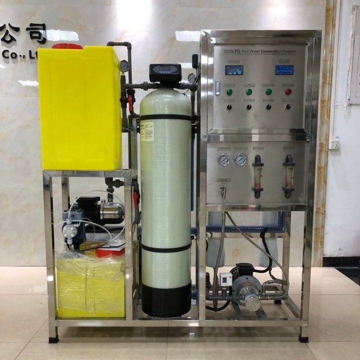 500LPH Sea Water Desalination Salty Marine RO Water Treatment Plant Seawater Desalination Water Purification System For Boat