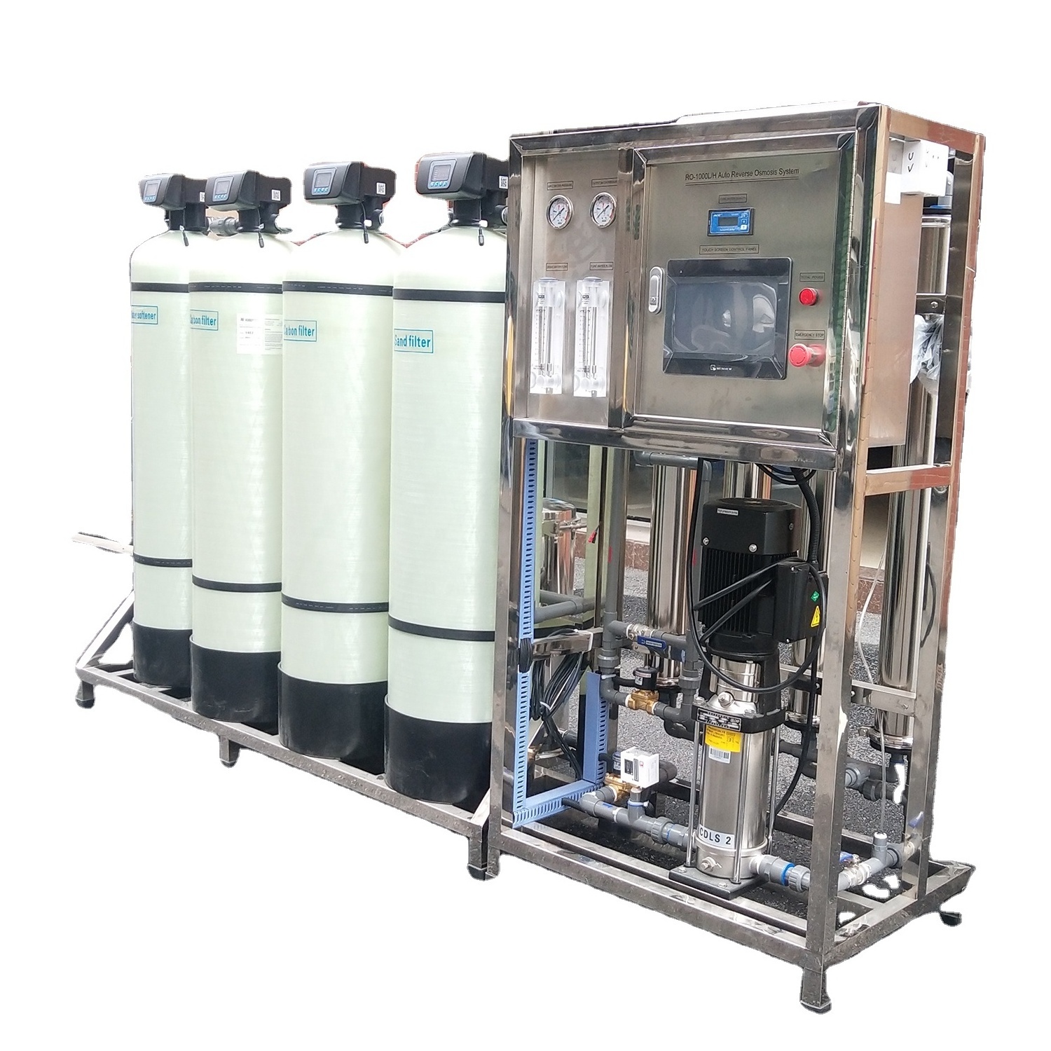 Ro Electrolytic Water Treatment Machine 500L 1000L Osmosis Reverse House Water Purification System