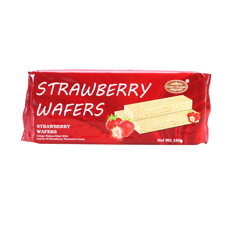 wholesale strawberry chocolate coconut hazelnut flavor wafers cheap wafer biscuits