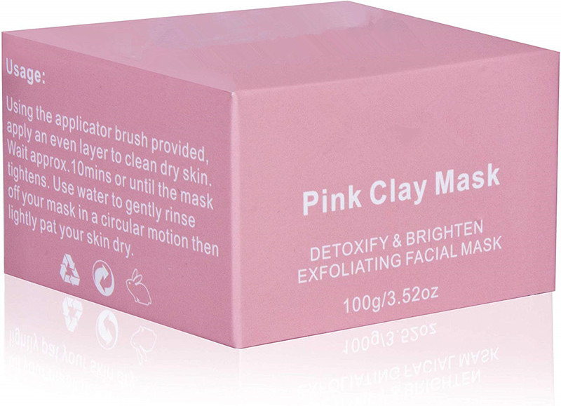 Private Label Remove Blackheads Moisturizing Pink Clay Mud Mask Facial Mask