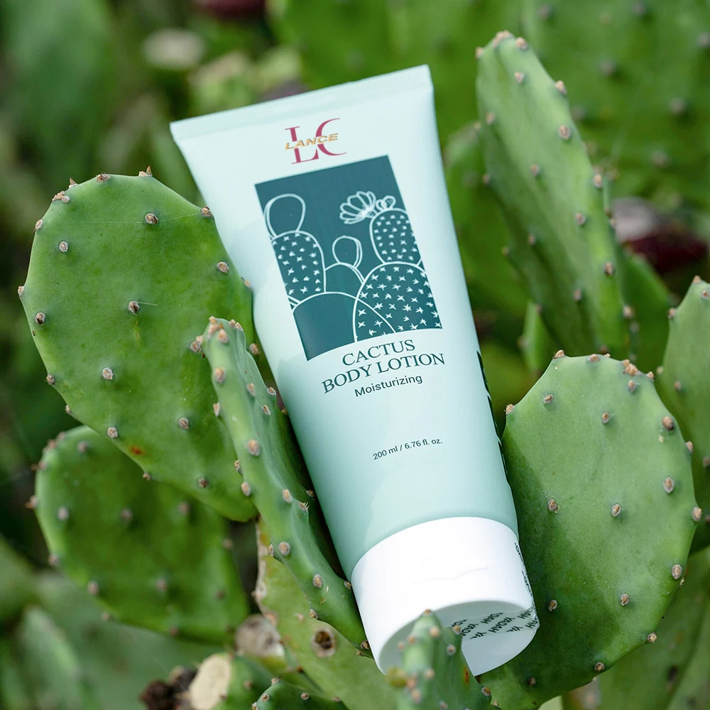 Private Label Natural Organic Cactus Body Lotion Moisturizing Whitening Skin Body Lotion Cream Korean For Women