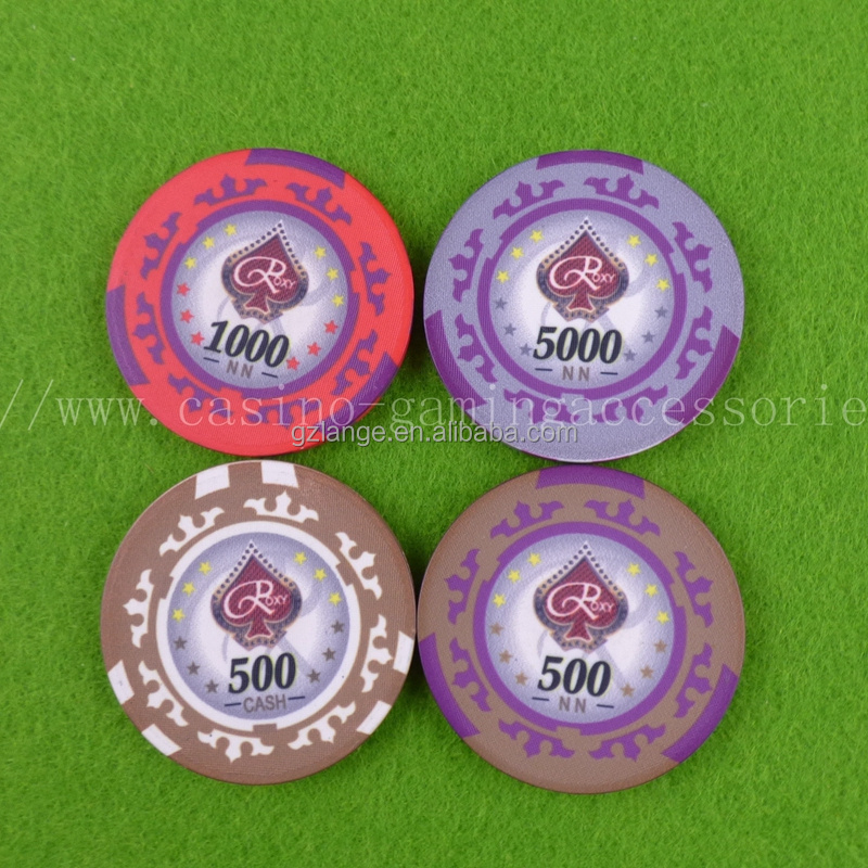 Custom Design Ceramic Poker Chips Plaque Rectangular Casino Poker Chips