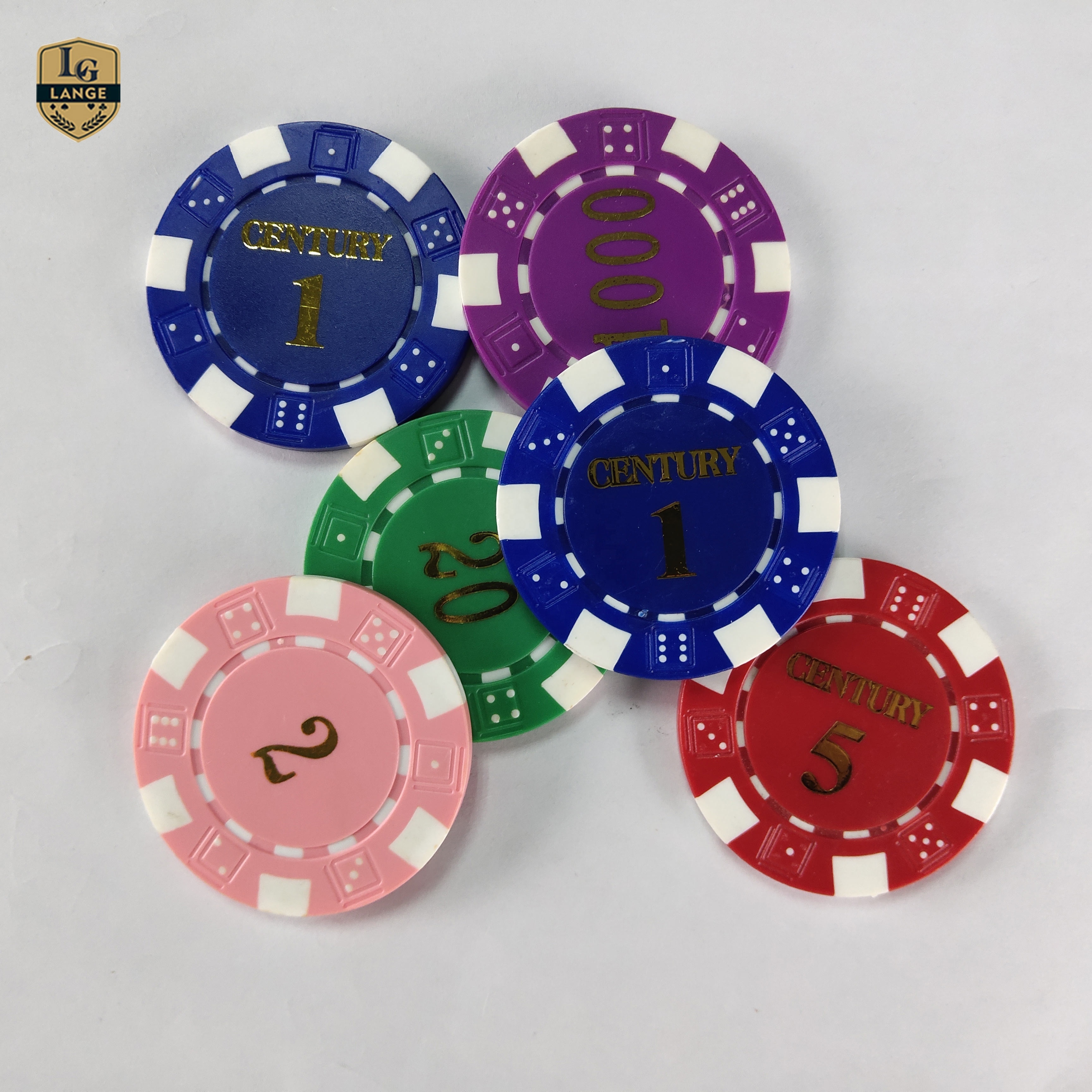 LANGE ABS And Metal Slug Poker Chip  Aluminum Gambling Casino Poker Chip Set