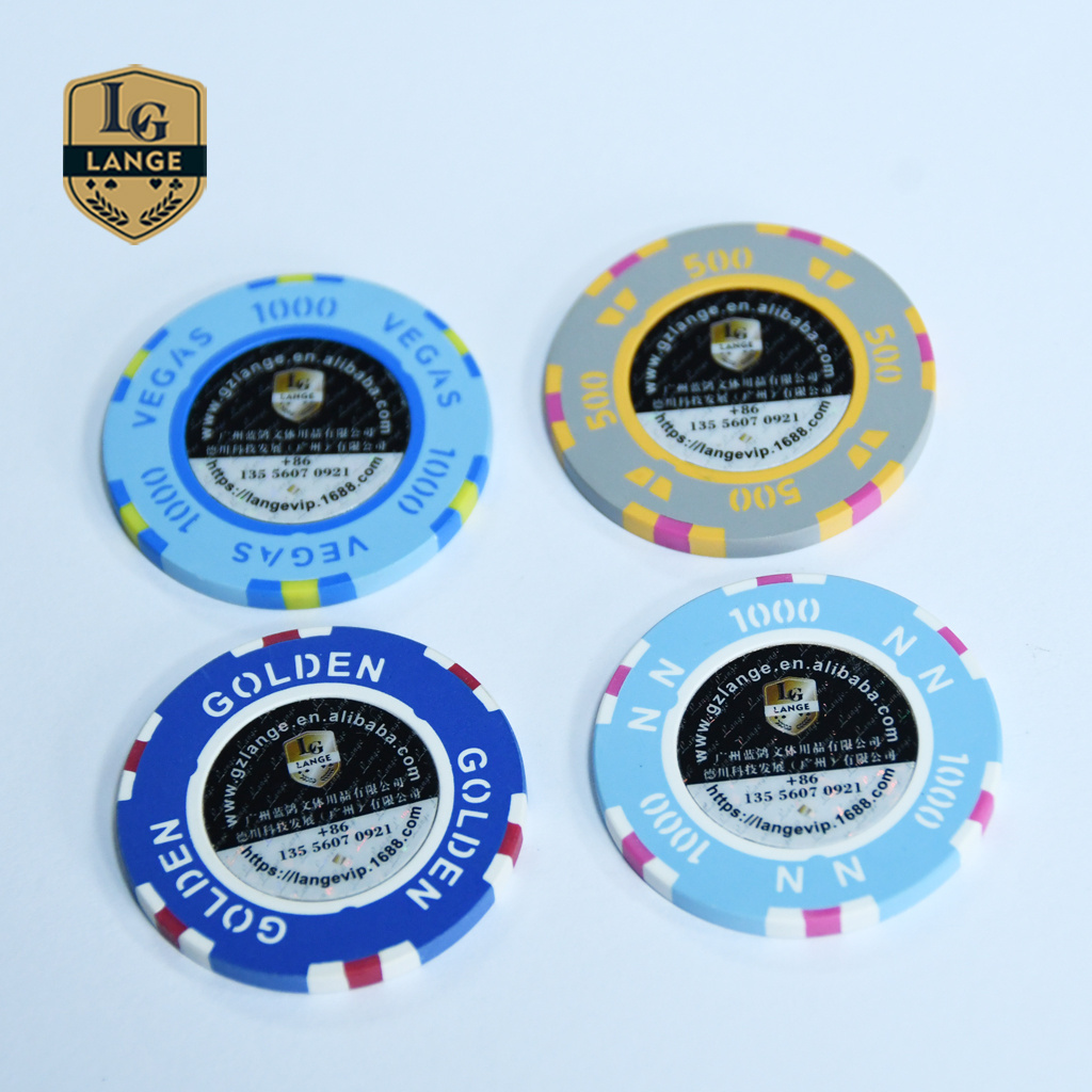 Luxury Custom Casino Name Poker Chips Gold Grand Blackjack Gambling Chips