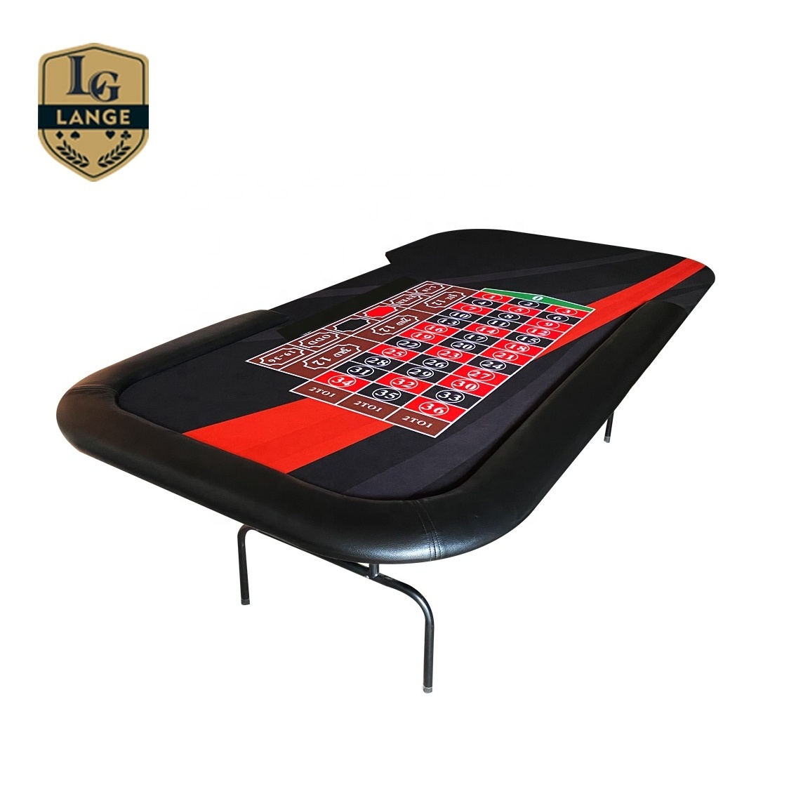 Lange 22inch Roulette Wheels Casino Game Roulette Table with Folding Leg