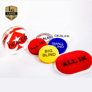 75mm Pro Dealer Button Casino Grade Acrylic Poker Dealer Button