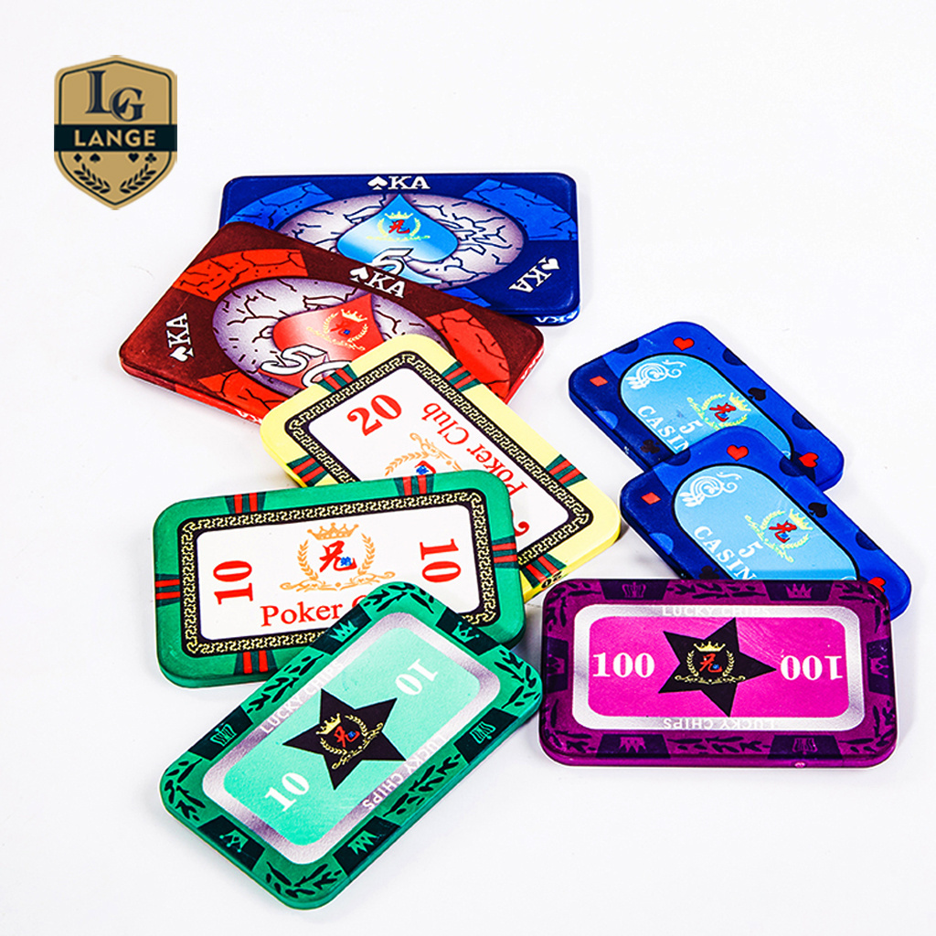 Sublimation Printing Ceramic Poker Chips Custom Design Casino Poker Chips Plaque