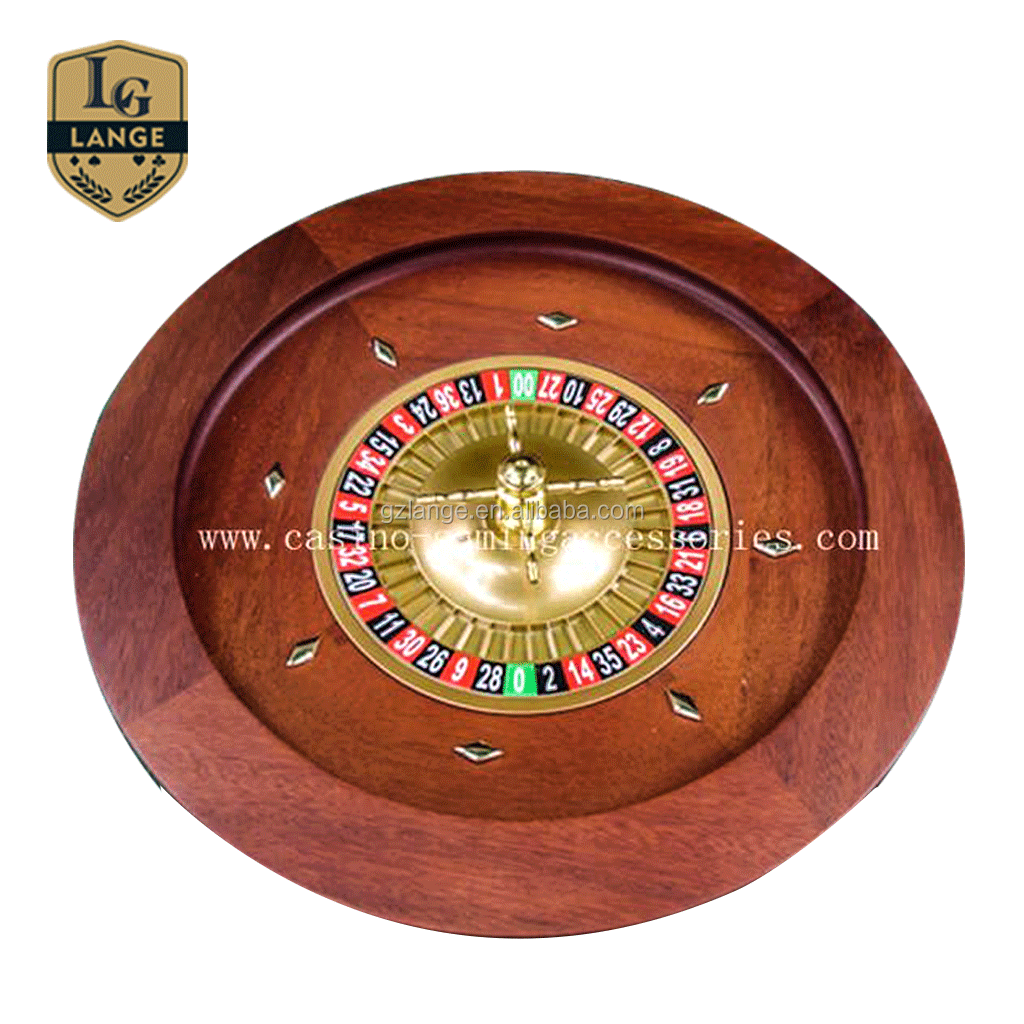 18Inch Deluxe Mini Mahogany Wood Roulette Wheel with Roulette Ball