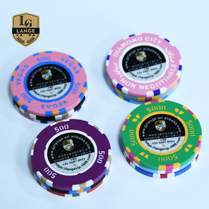 Luxury Custom Casino Name Poker Chips Gold Grand Blackjack Gambling Chips