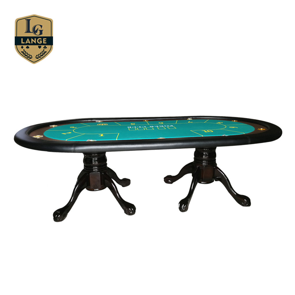 96Inch Poker Table Reversible Texas Hold'em Table with Wood Cover Dining Top