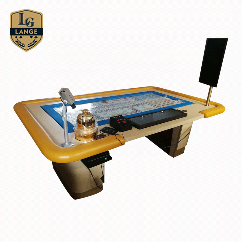 Luxury Casino Automatic Poker Table with Sicbo Dice Shaker and Camera Display