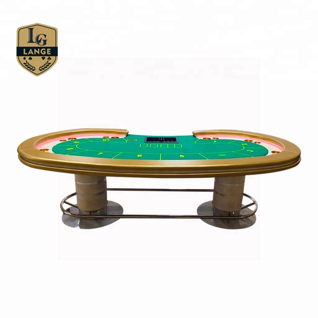 Professional Gambling Games Texas Poker Table Custom Playing Card Table