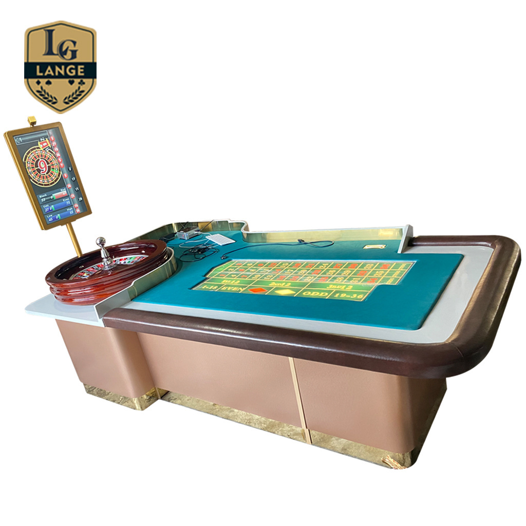 Heavy Duty Electronic Roulette Table with 32Inch Roulette Wheel Reader Display