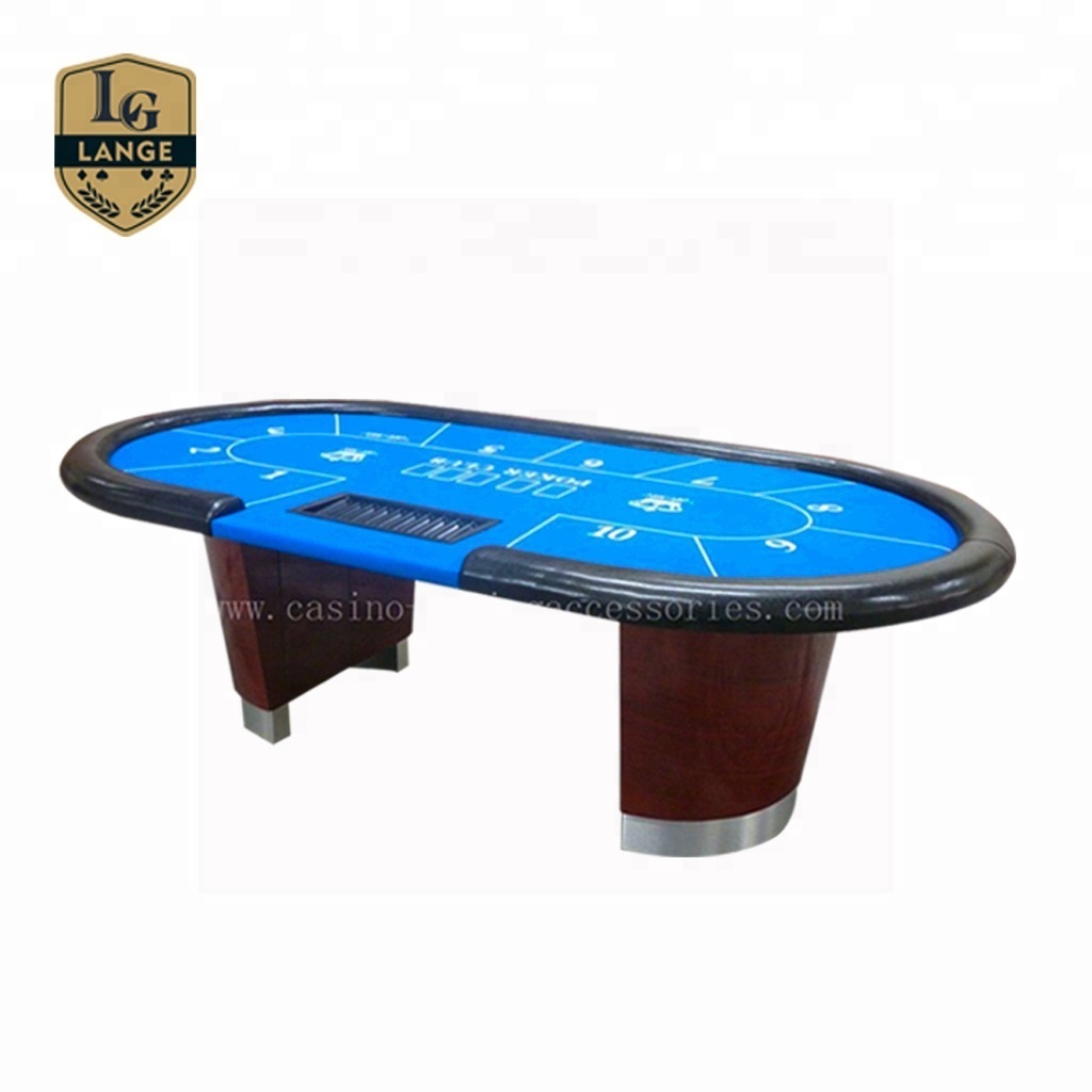 Professional Gambling Games Texas Poker Table Custom Playing Card Table