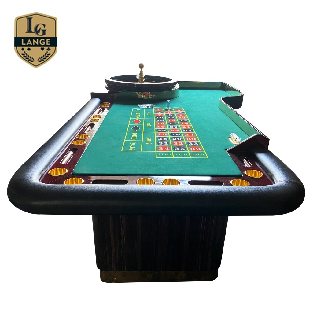 Professional Roulette Table Casino Golden Reversed Numbers Roulette Betting Table