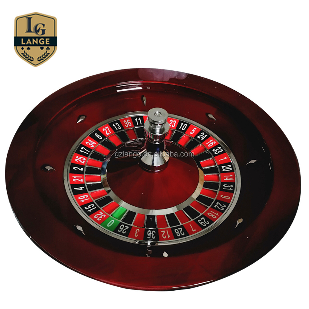 18Inch Deluxe Mini Mahogany Wood Roulette Wheel with Roulette Ball