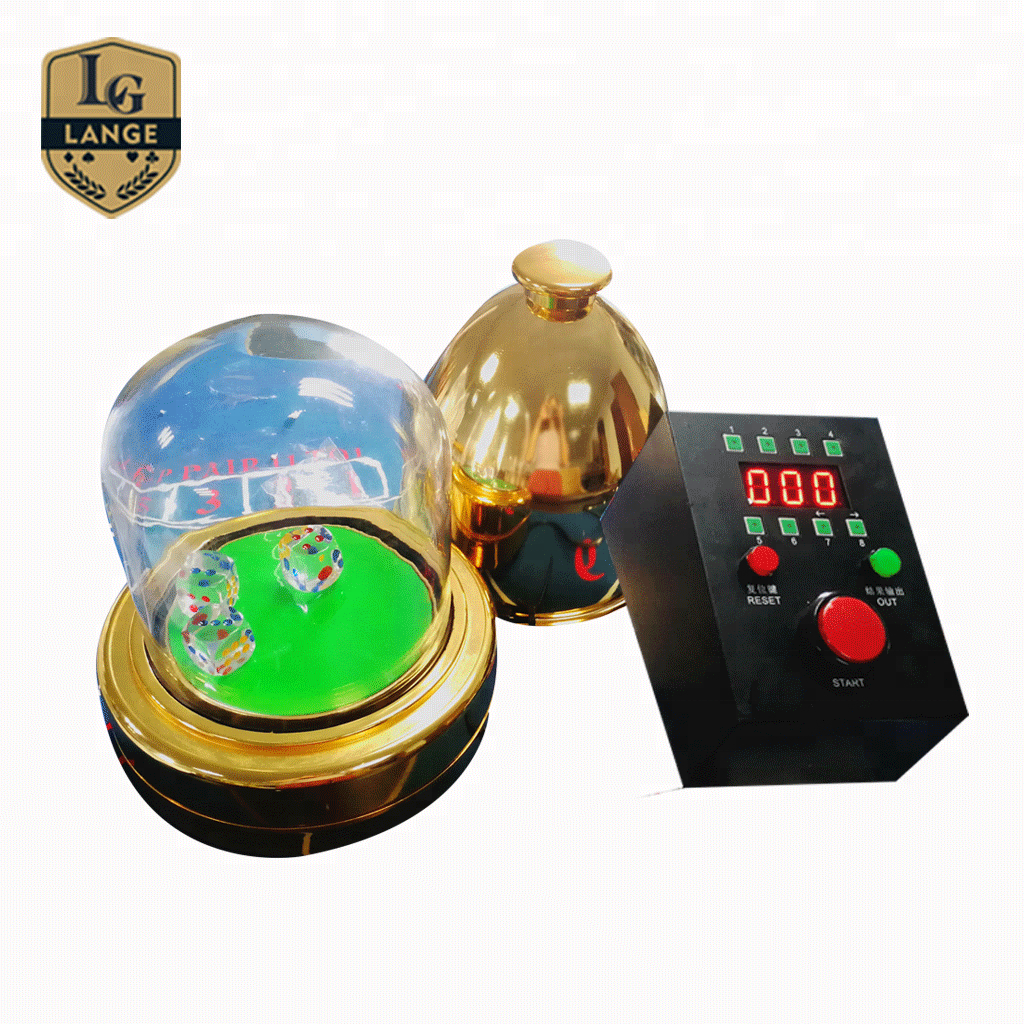 Deluxe Casino Automatic Dice Shaker Sic Bo Dice Shaker And Button Box