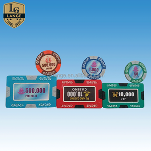 High Quality Clay Material Square Casino Poker Chips For Gambling Game