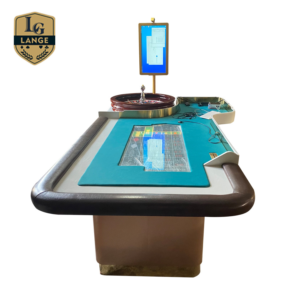 Lange Professional Casino Table Automatic Roulette Wheels Table with Camera Display Screen