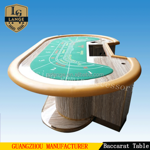 8 player Luxury Baccarat Poker Table Dimension 2800x1650x780mm