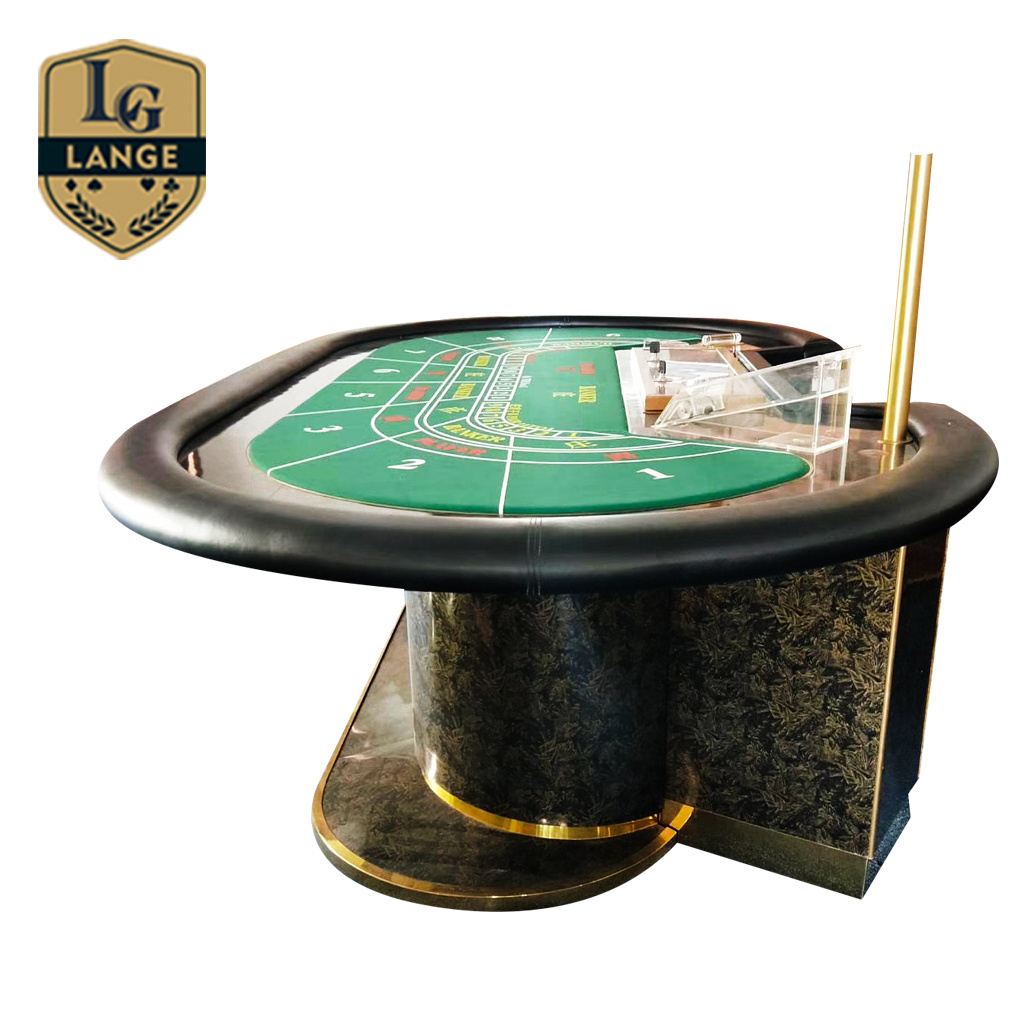 High Class Professional 10 person Luxury Baccarat Outdoor Poker Table