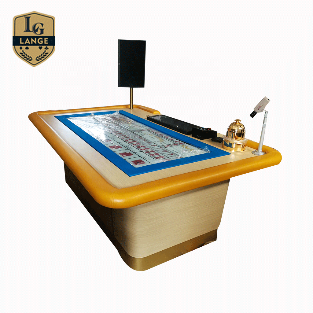 Luxury Casino Automatic Poker Table with Sicbo Dice Shaker and Camera Display