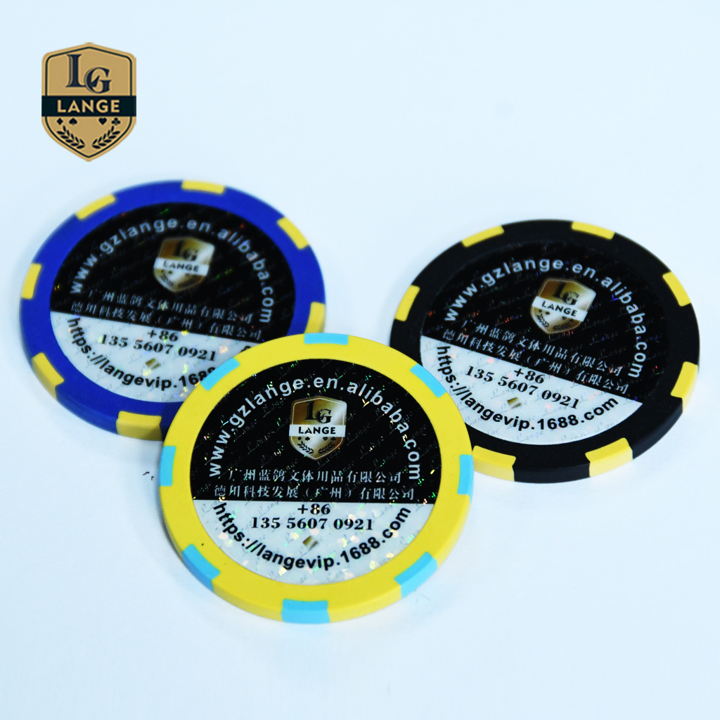 Lange Factory Mold Poker Chip Entertainment Promotional Texas Hold'em Poker Chips