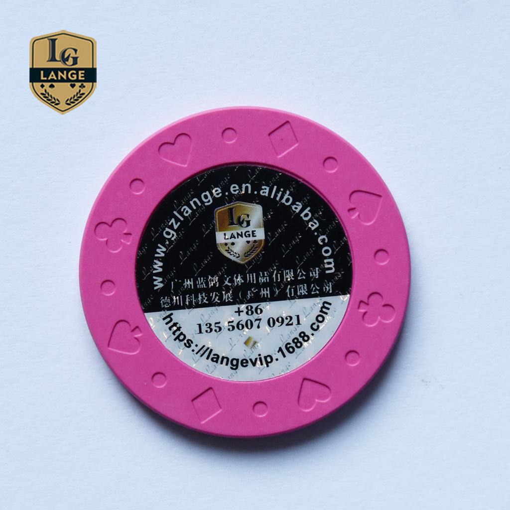 Luxury Poker Chips Roulette Games Card Mold Carved Blank Ceramic Poker Chip