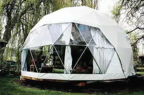 6m Luxury Hotel Prefab House Dome Tent Kit For Resort