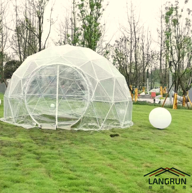 Waterproof PVC Clear Igloo Dome Tents Prefab Transparent Geodesic Dome House Tent Factory Price