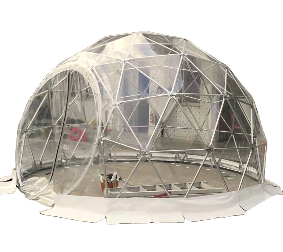 Waterproof PVC Clear Igloo Dome Tents Prefab Transparent Geodesic Dome House Tent Factory Price