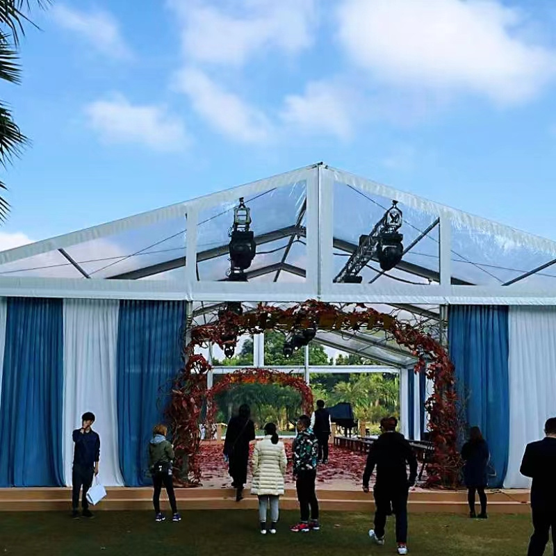 Hot sale clear top tent wedding party event transparent roof wedding tent for 500 people