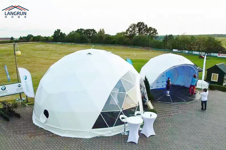 6m Luxury Hotel Prefab House Dome Tent Kit For Resort