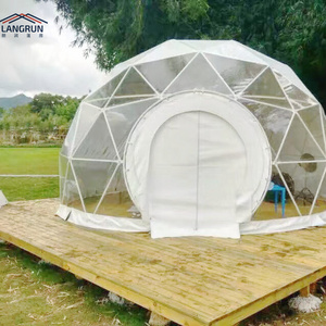 6m Luxury Hotel Prefab House Dome Tent Kit For Resort