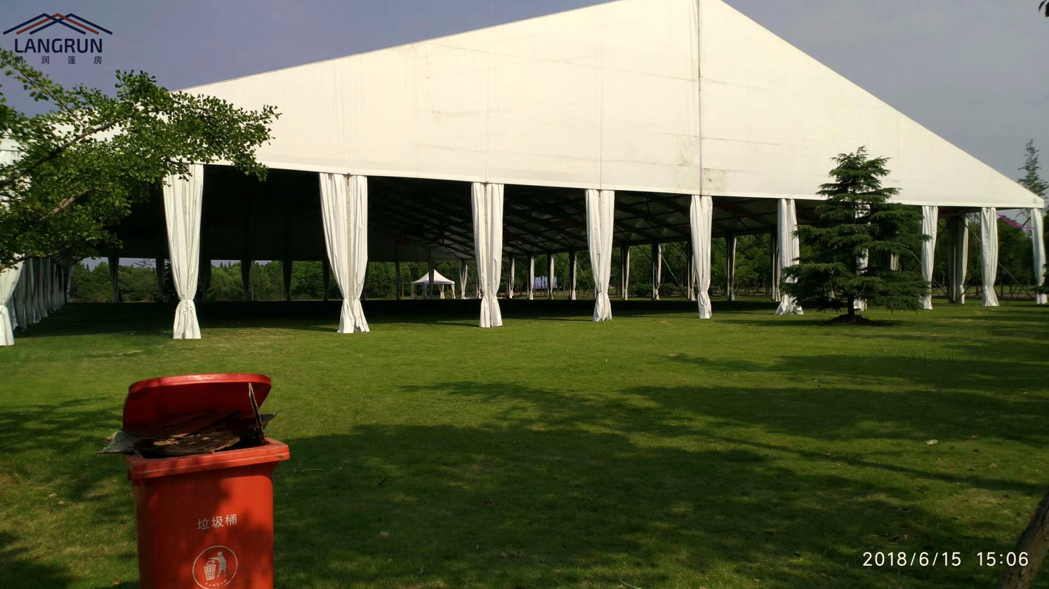 40x60m Outdoor Aluminum Frame Tent White Waterproof Wedding Party Tent Event Marquee Carpas