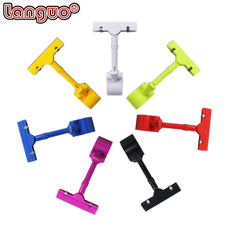 Colorful Plastic POP Label Card Clips Counter Supermarket Price clip Holder