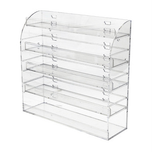 Transparent Acrylic Tabletop Condom Display Rack Supermarket Poker Counter for Retail Shop Store