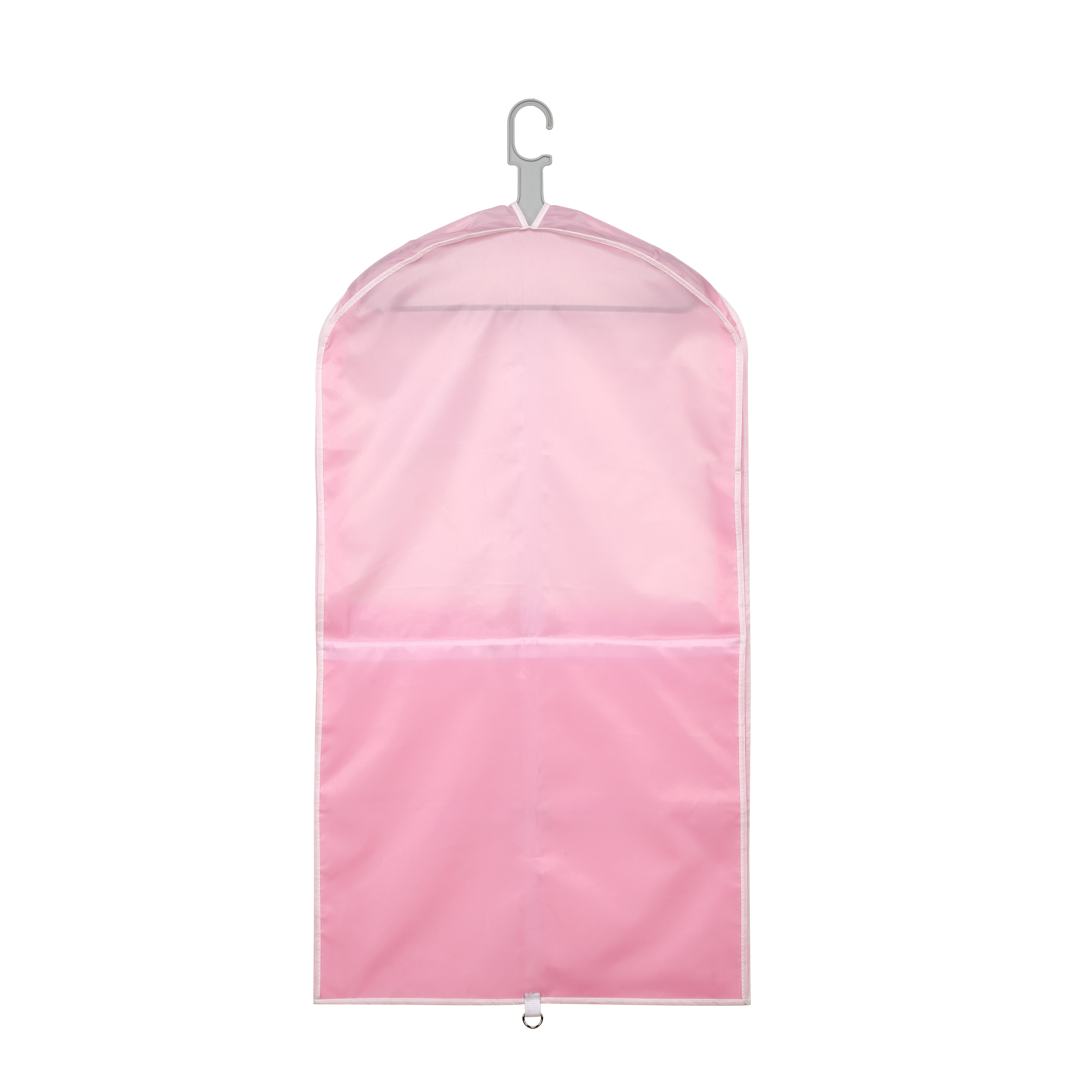 Hot Pink Long Waterproof Polyester Dance Folding Portable Breathable Gift Dust Suit Cover Oxford Garment Bags With Pockets