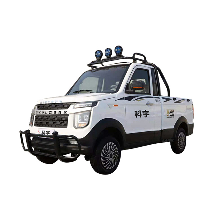 KEYU High Quality Four Wheel Two Seat Electric Car mini Pickup Truck